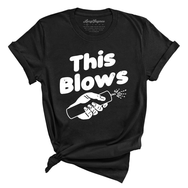 This Blows Graphic Tee - Black