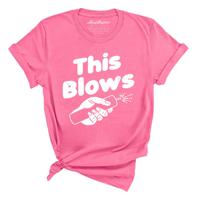 This Blows Graphic Tee - Charity Pink