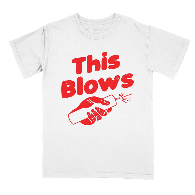 This Blows Comfort Colors Graphic Tee - White