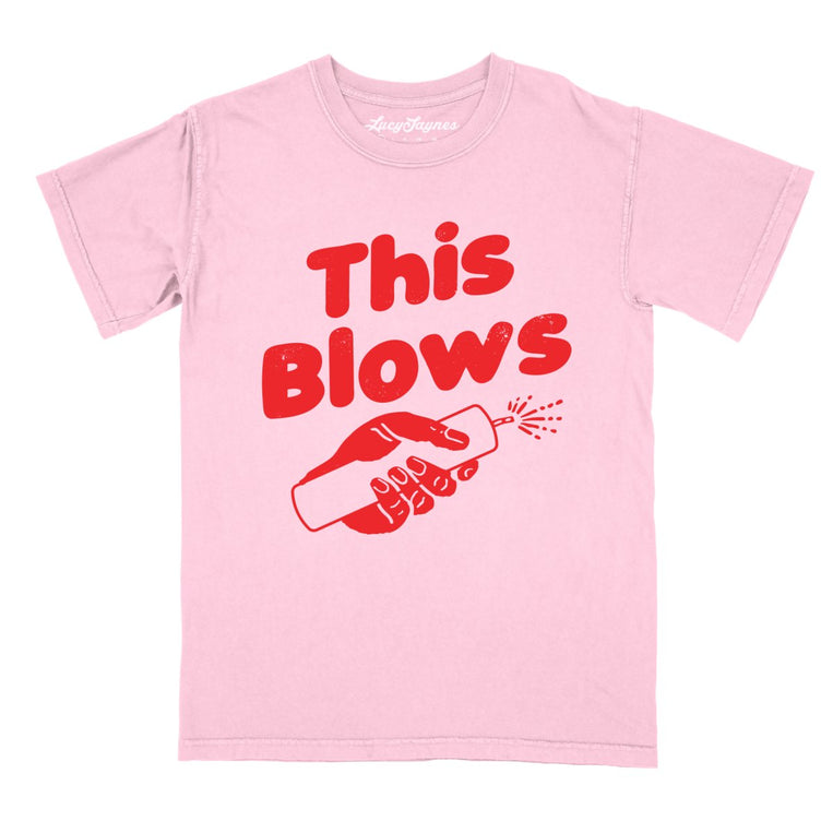 This Blows Comfort Colors Graphic Tee - Blossom
