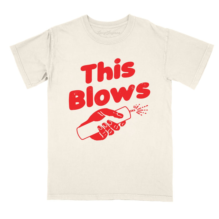 This Blows Comfort Colors Graphic Tee - Ivory