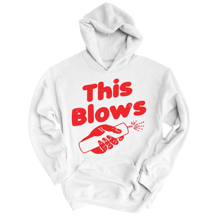 This Blows Graphic Hoodie - White