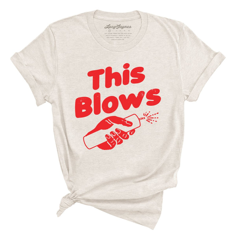 This Blows Graphic Tee - Heather Dust