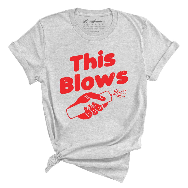 This Blows Graphic Tee - Athletic Heather
