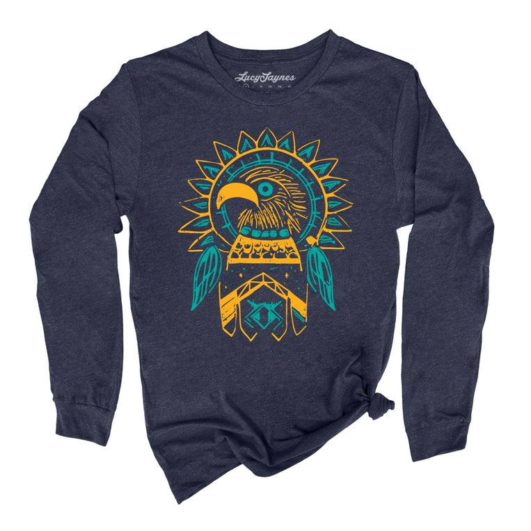 Thunderbird Graphic Long Sleeve Tee - Heather Navy