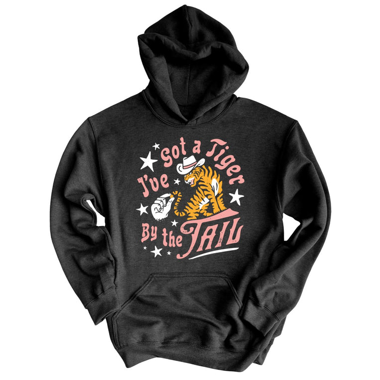 Tiger By The Tail Graphic Hoodie - Charcoal Heather