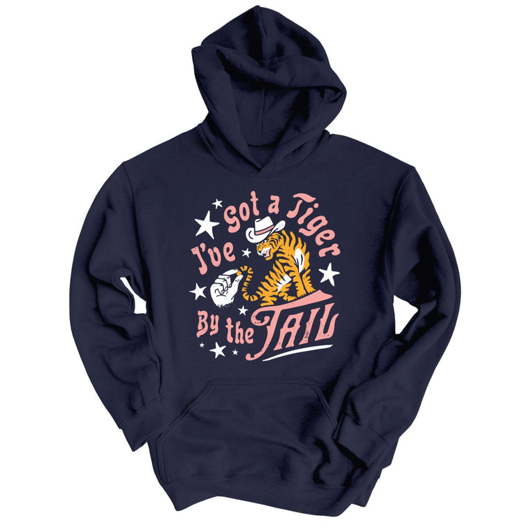 Tiger By The Tail Graphic Hoodie - Classic Navy