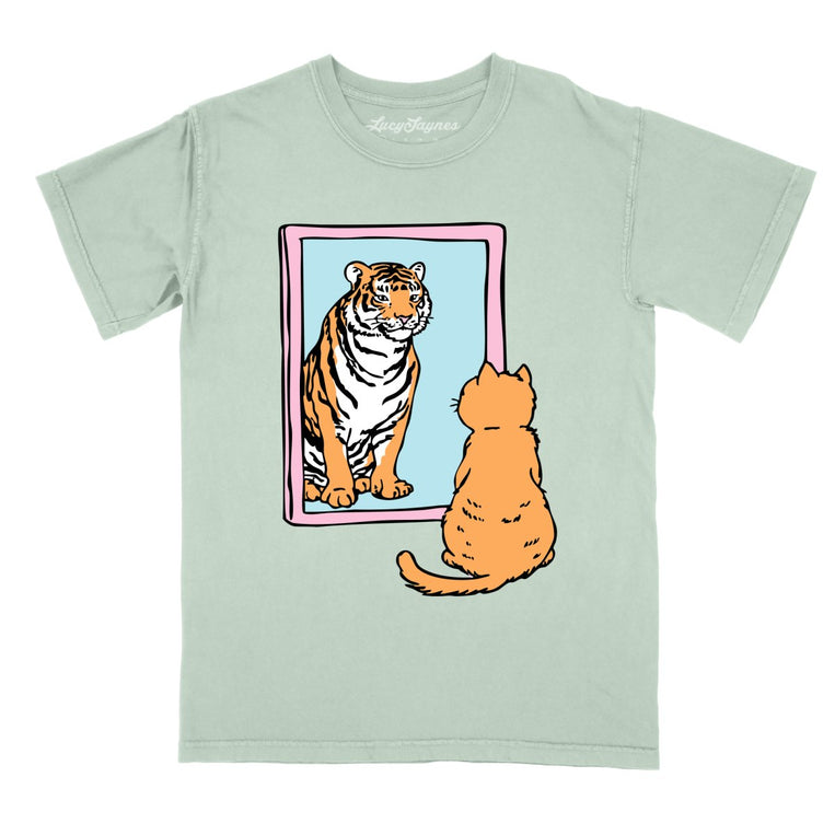 Tiger Kitty Comfort Colors Graphic Tee - Bay