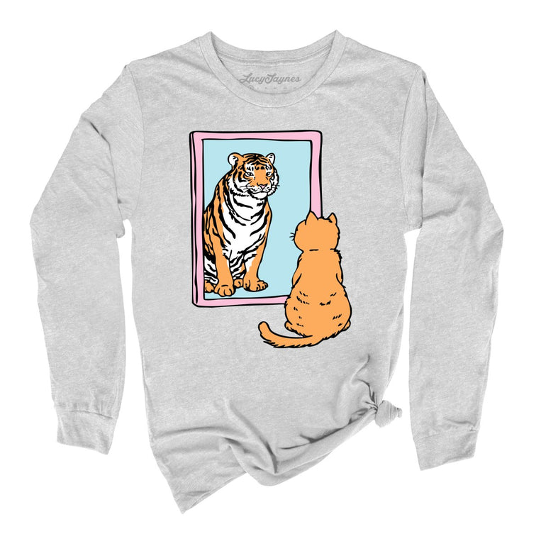 Tiger Kitty Graphic Long Sleeve Tee