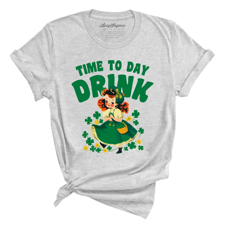Time To Day Drink Graphic Tee - Athletic Heather