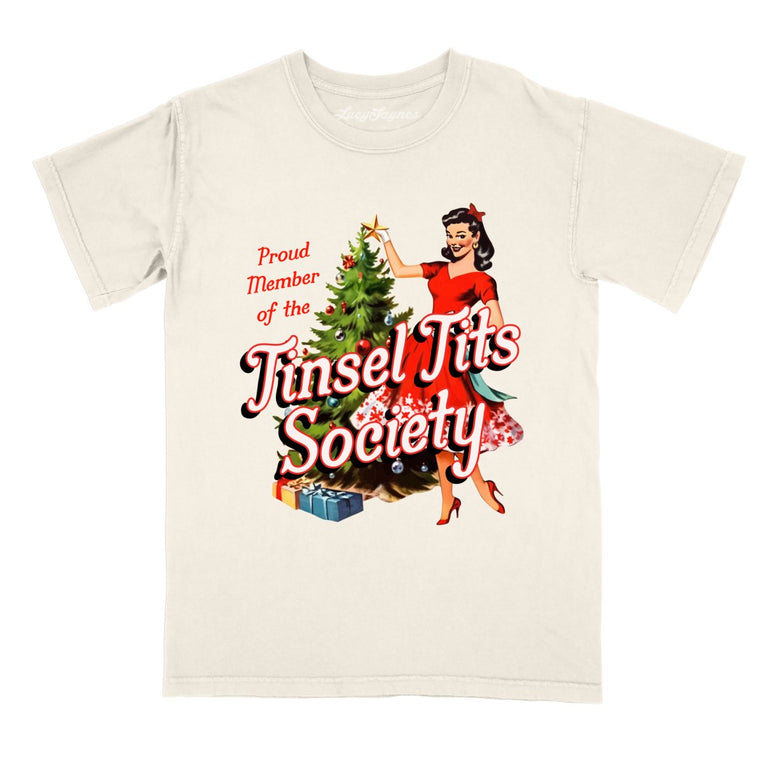 Tinsel Society Comfort Colors Graphic Tee - Ivory