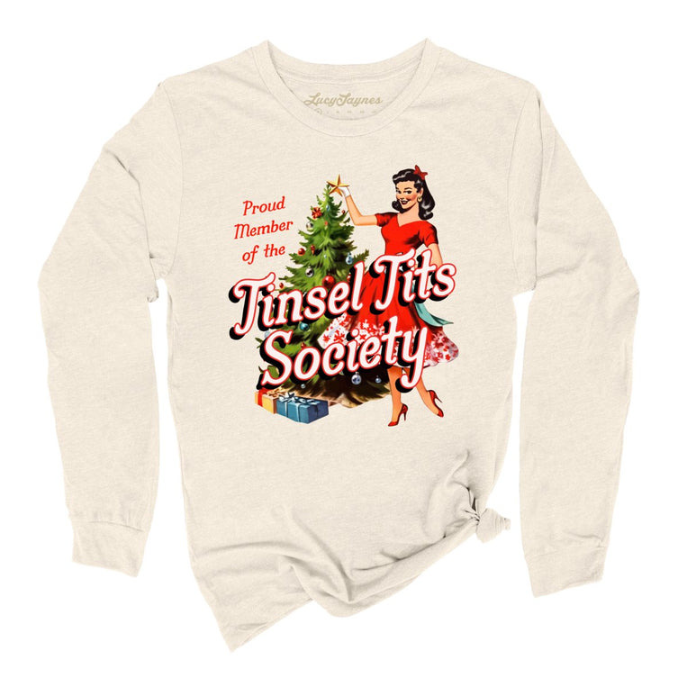 Tinsel Society Graphic Long Sleeve Tee - Natural