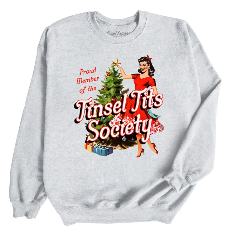 Tinsel Society Graphic Sweatshirt - Ash