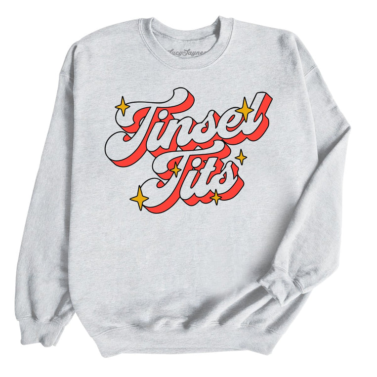 Tinsel Tits Graphic Sweatshirt - Ash