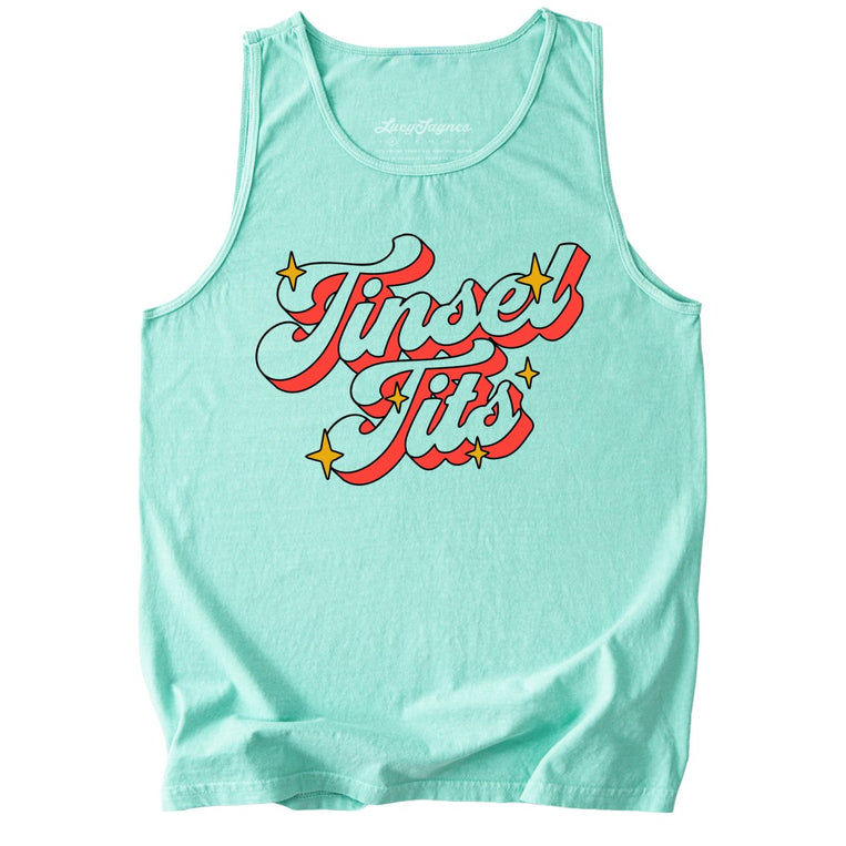 Tinsel Tits Comfort Colors Graphic Tank Top - Island Reef
