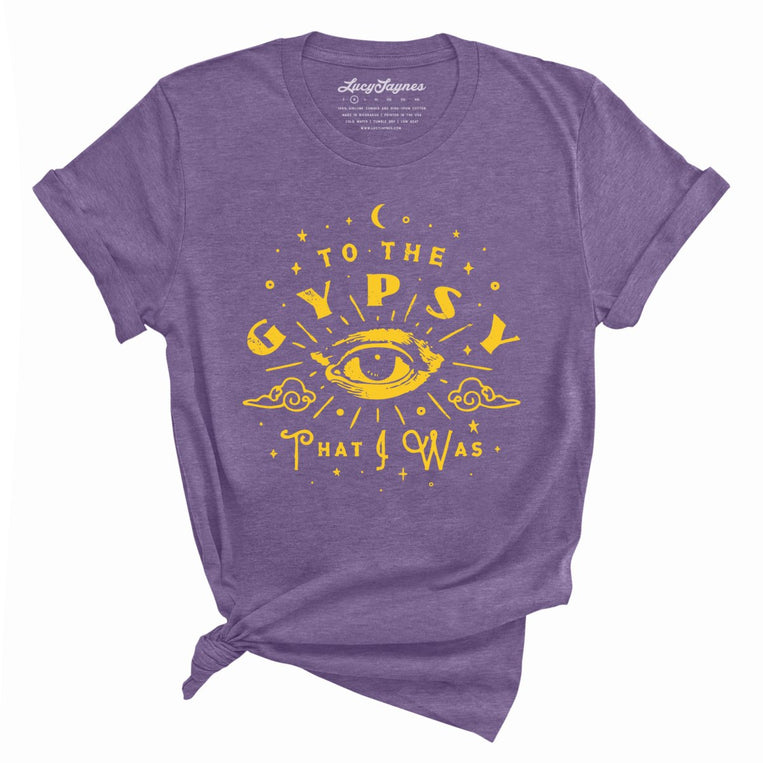 To The Gypsy That I Was Graphic Tee - Heather Purple