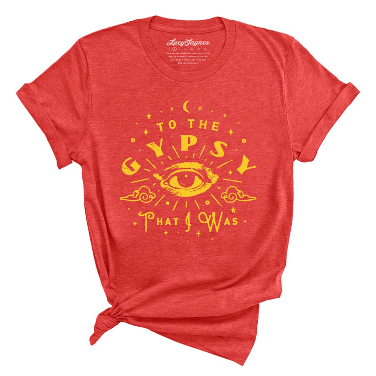 To The Gypsy That I Was Graphic Tee - Heather Red