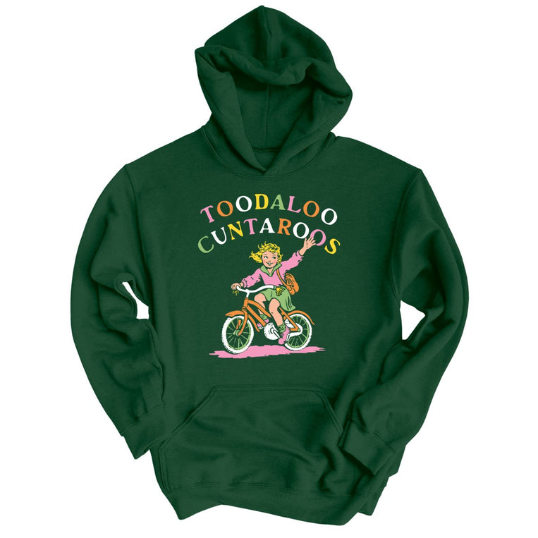 Toodaloo Cuntaroos Graphic Hoodie - Forest Green