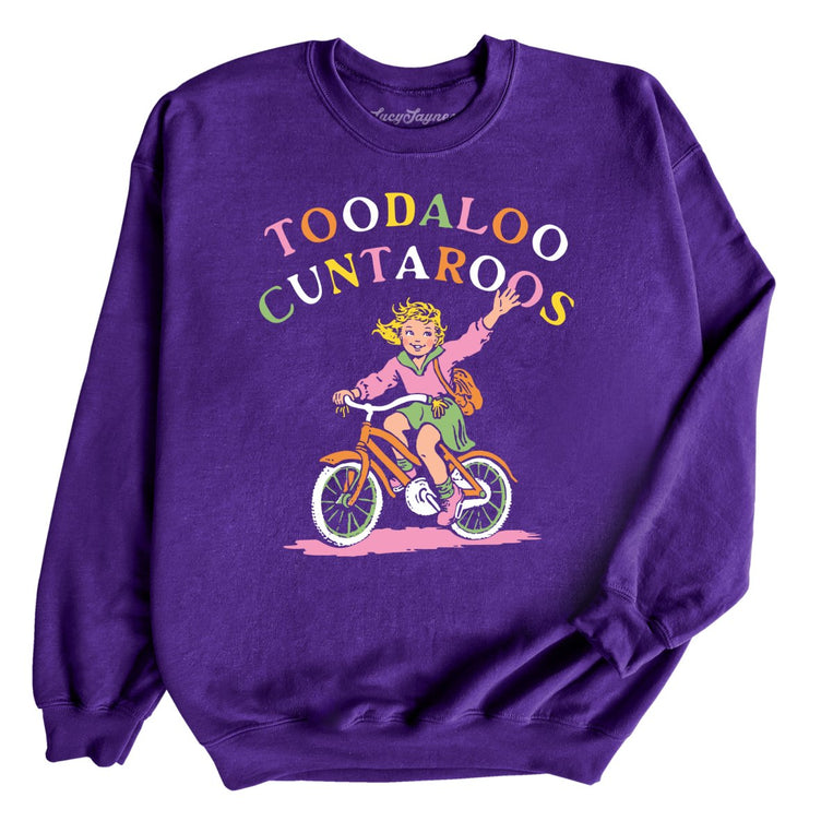 Toodaloo Cuntaroos Graphic Sweatshirt - Purple