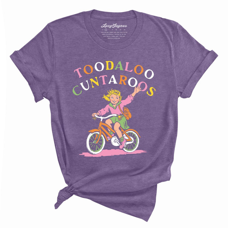 Toodaloo Cuntaroos Graphic Tee - Heather Purple