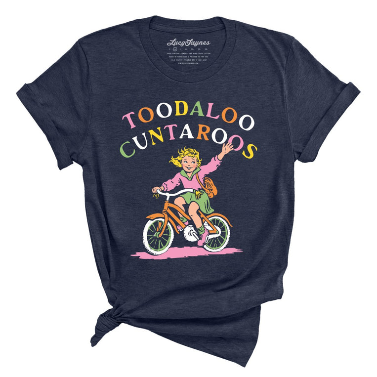 Toodaloo Cuntaroos Graphic Tee - Heather Midnight Navy