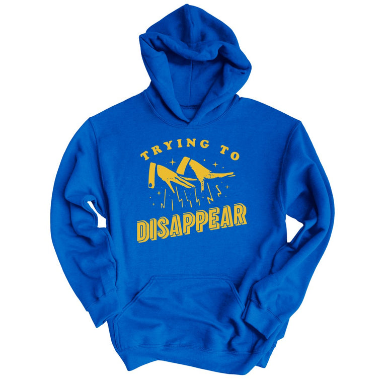 Trying to Disappear Graphic Hoodie - Royal