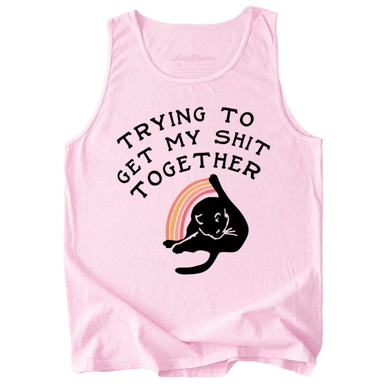 Trying To Get My Shit Together Comfort Colors Graphic Tank Top