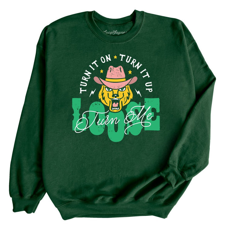 Turn Me Loose Graphic Sweatshirt - Forest