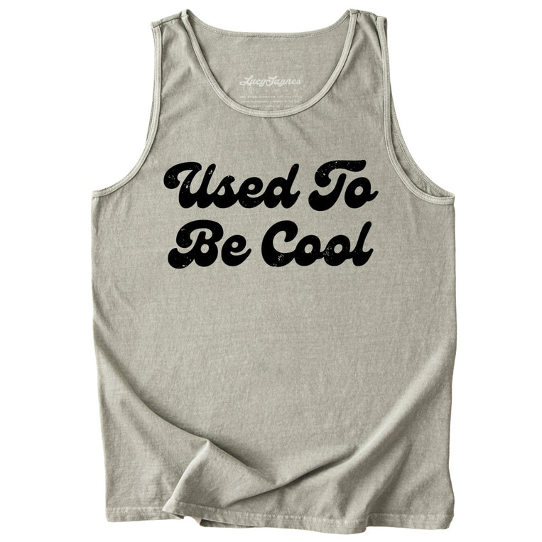 Used To Be Cool Comfort Colors Graphic Tank Top - Sandstone