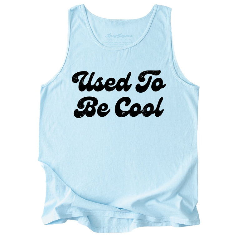 Used To Be Cool Comfort Colors Graphic Tank Top - Chambray