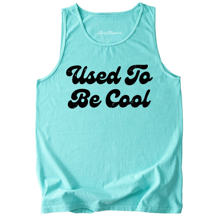 Used To Be Cool Comfort Colors Graphic Tank Top - Chalky Mint