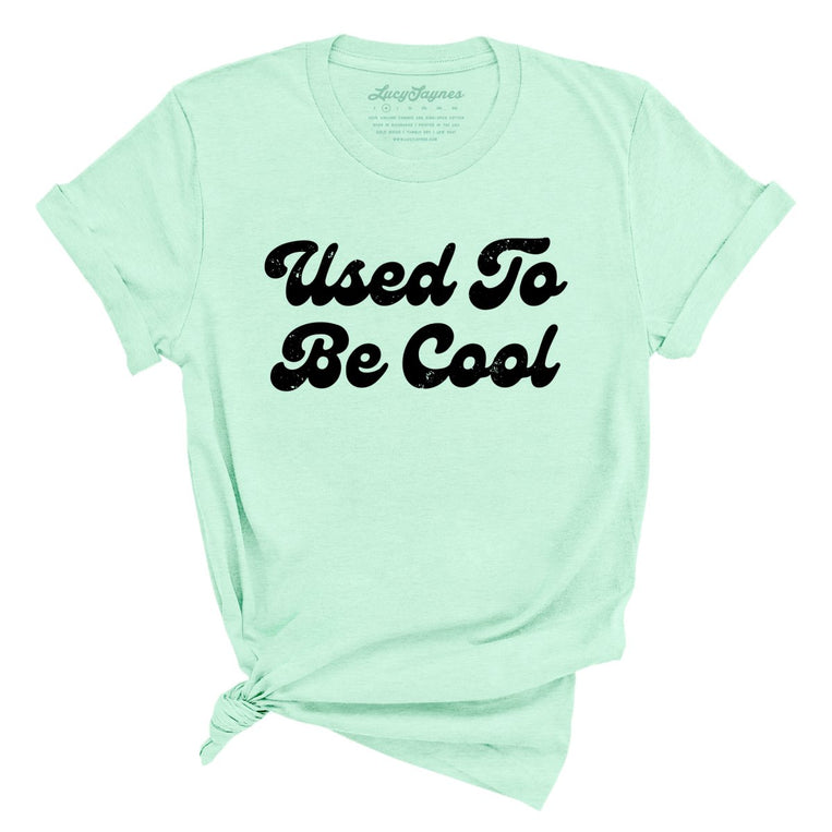 Used To Be Cool Graphic Tee - Heather Mint