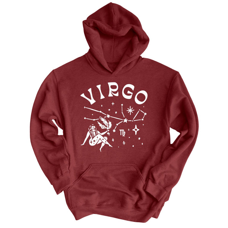 Virgo Graphic Hoodie - Maroon