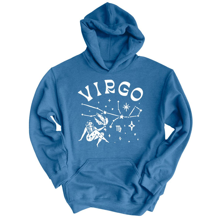 Virgo Graphic Hoodie - Indigo Blue