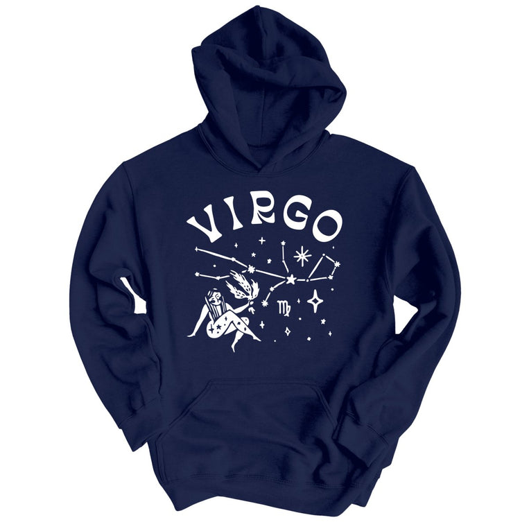 Virgo Graphic Hoodie - Navy