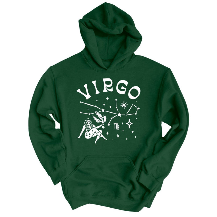 Virgo Graphic Hoodie - Forest Green