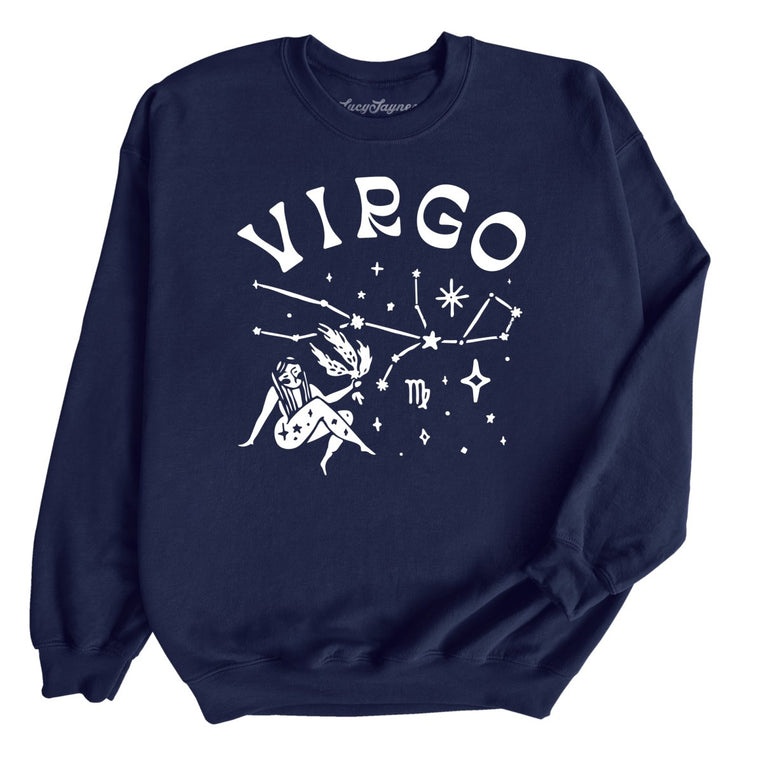 Virgo Graphic Sweatshirt - Navy