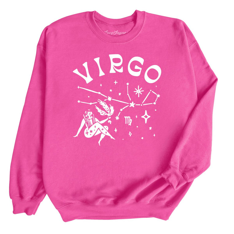 Virgo Graphic Sweatshirt - Heliconia