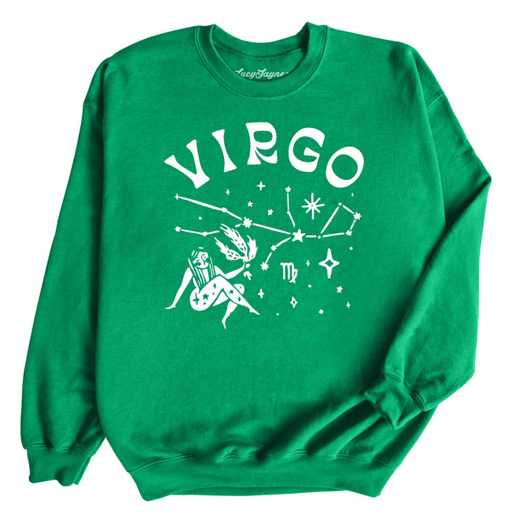 Virgo Graphic Sweatshirt - Irish Green