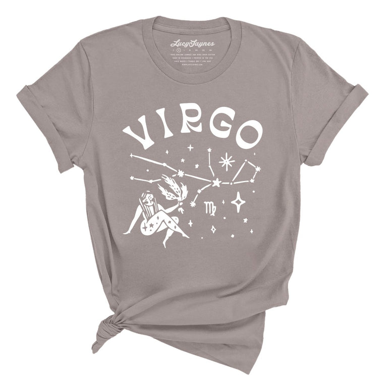 Virgo Graphic Tee - Pebble