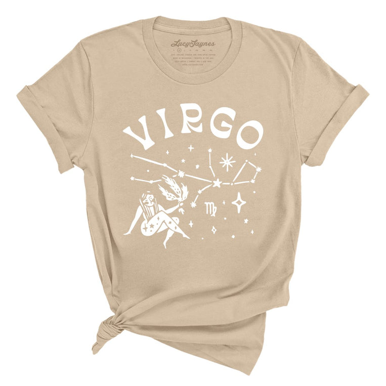 Virgo Graphic Tee - Tan