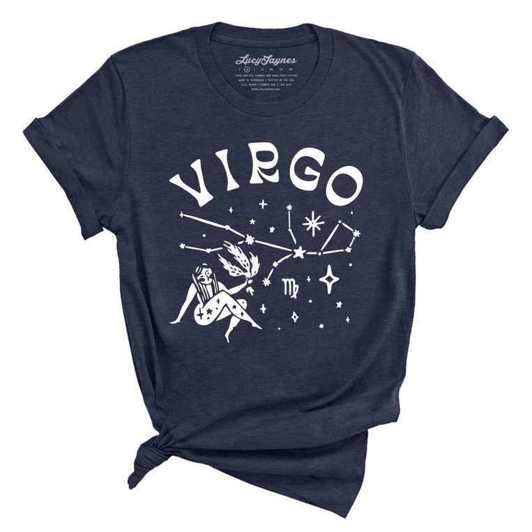 Virgo Graphic Tee - Heather Midnight Navy