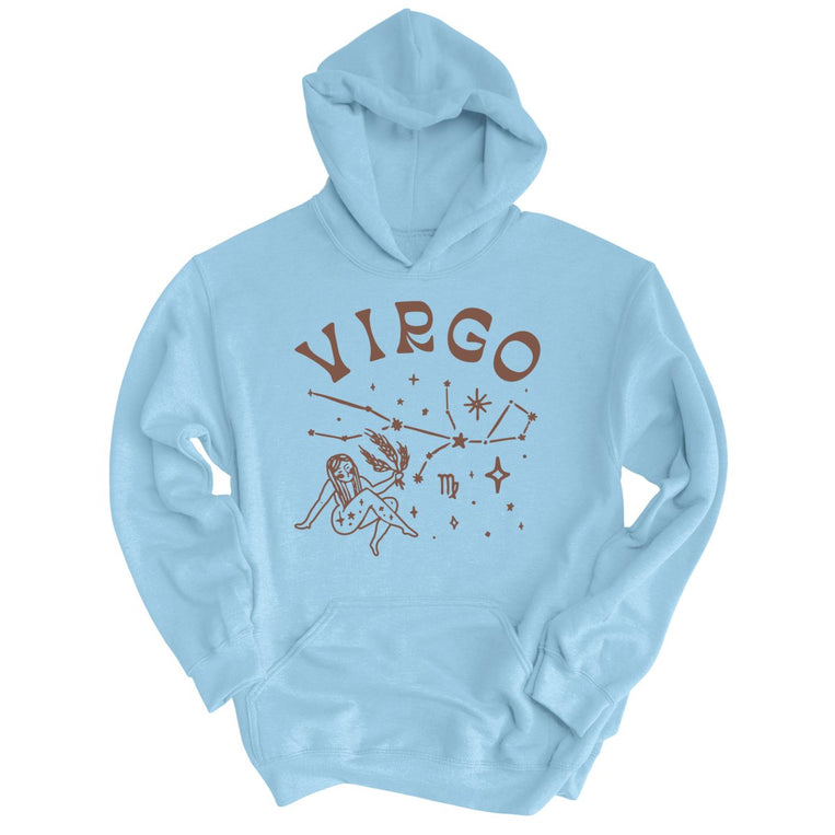 Virgo Graphic Hoodie - Light Blue