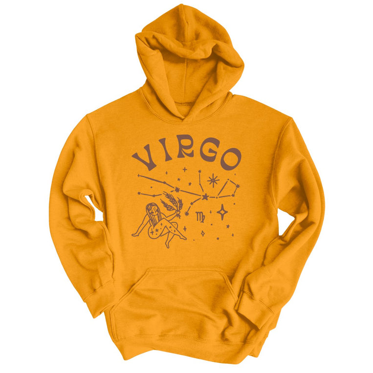 Virgo Graphic Hoodie - Gold