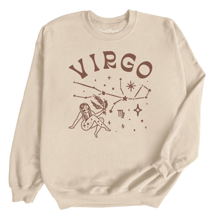 Virgo Graphic Sweatshirt - Sand