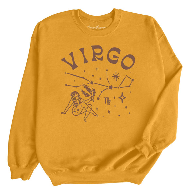 Virgo Graphic Sweatshirt - Gold