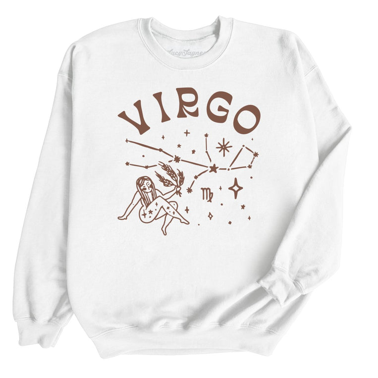 Virgo Graphic Sweatshirt - White
