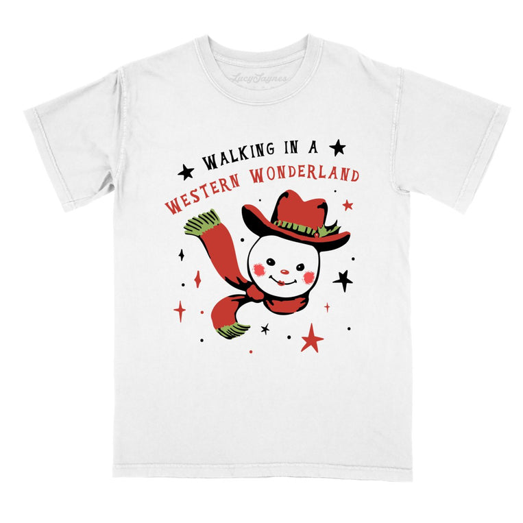 Walking in a Western Wonderland Comfort Colors Graphic Tee