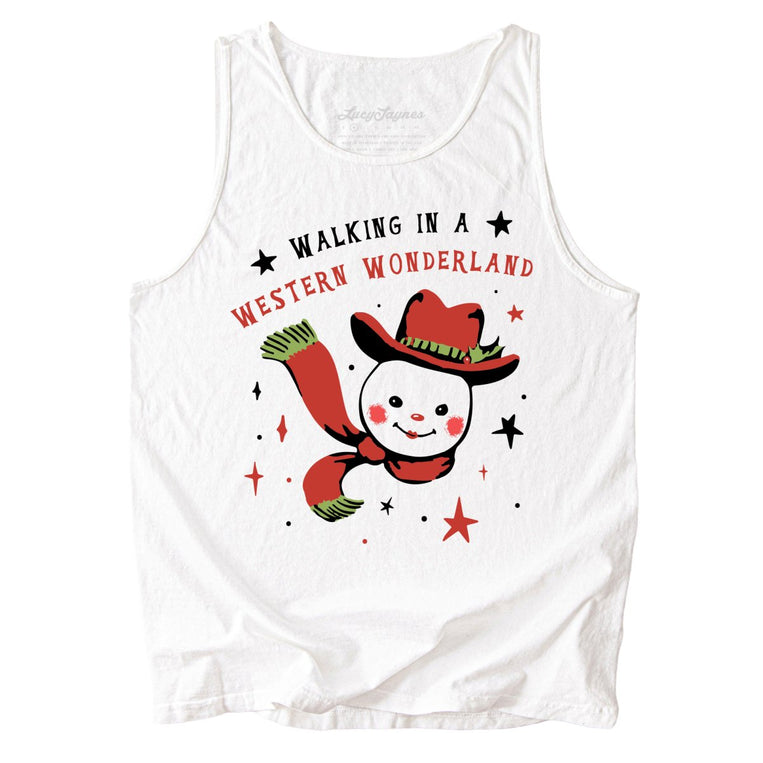 Walking in a Western Wonderland Comfort Colors Graphic Tank Top