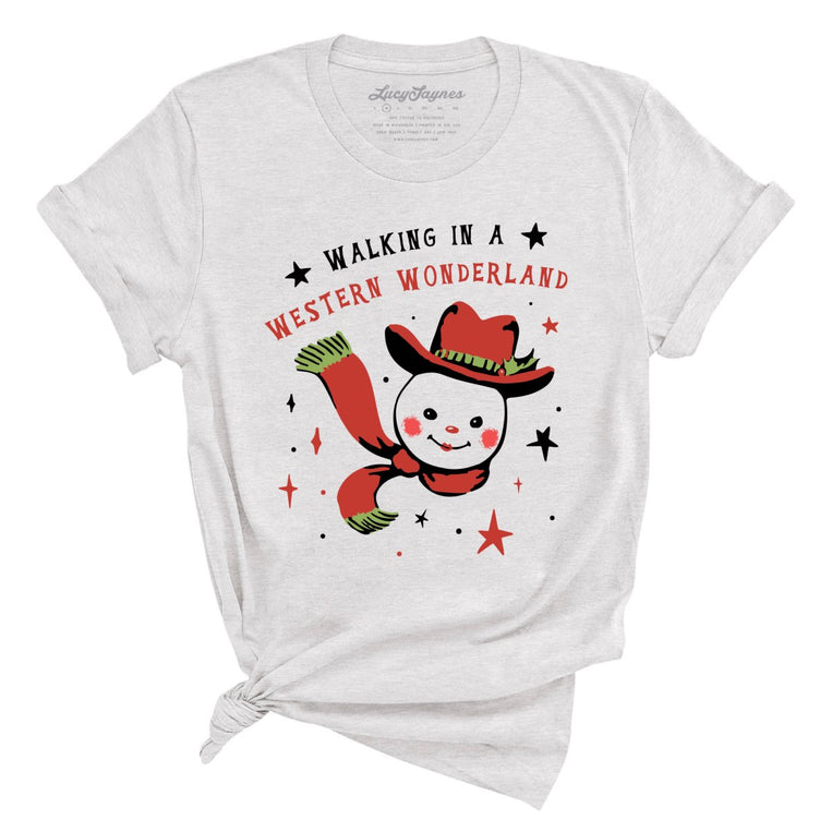 Walking in a Western Wonderland Graphic Tee - Ash